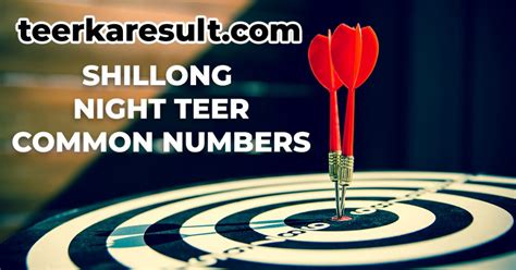 teer number 1 hour|Shillong Teer 1 Hour ~ Night Teer 1 Hour VIP Common Number.